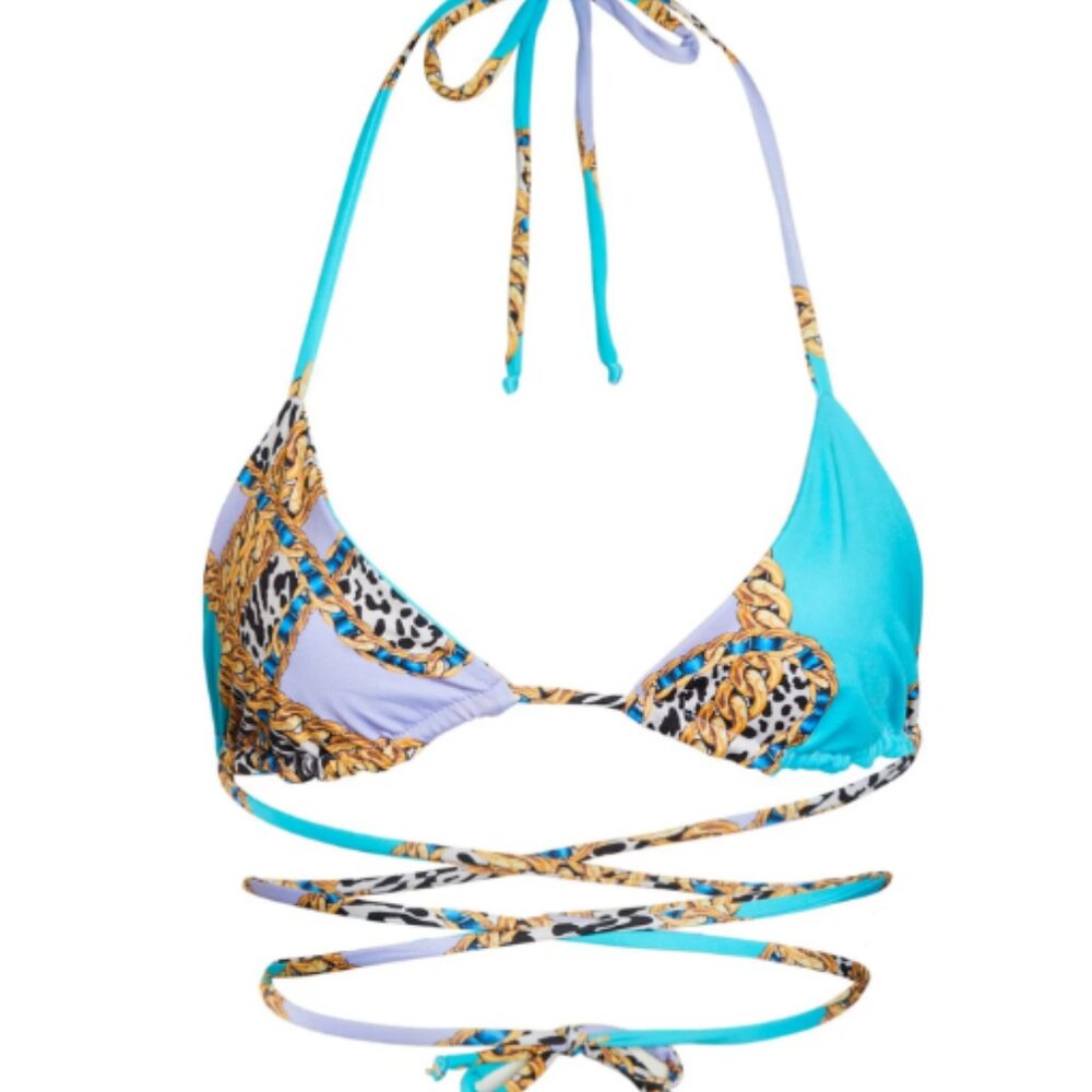 Inamorata  Las Olas Top in Lavender Leopard Link, Medium